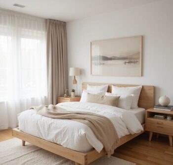 Chambre zen et épurée