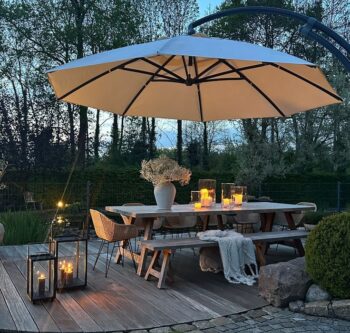 Terrasse avec lumière naturelle